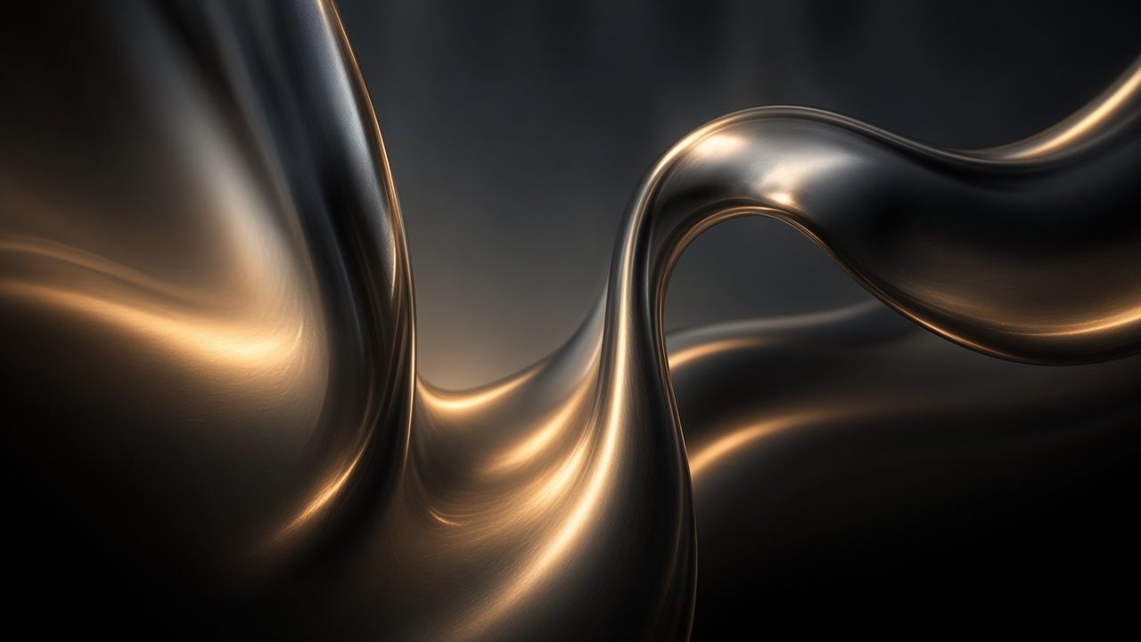 Light moving across a dark form